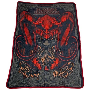 Dungeons and Dragons Fleece Blanket with Players Handbook Design NEW - Picture 1 of 1