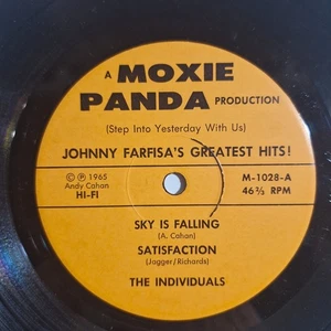 The Individuals "Johnny Farfisa's Greatest Hits" 1980 US Garage 7" 45 rpm Moxie - Imagen 1 de 3