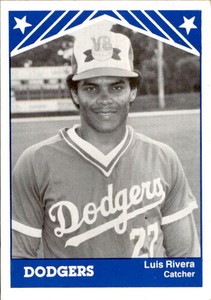 1983 Vero Beach Dodgers TCMA 13 Luis Rivera Bayamon Puerto Rico PR Baseball Card