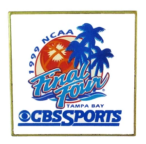 1999 NCAA CBS Sports Final Four Tampa Bay Media Pin - UConn Huskies - Picture 1 of 1