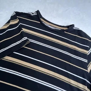 Camiseta Denim & Flower Hombre Mediana M Rayas Negra Manga Corta - Imagen 1 de 7