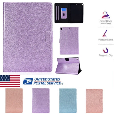 For iPad 9.7"/10.2" 5th 6th 7th 8th 9th Generation Flip Stand Case w Card Slot - Image 1 of 4