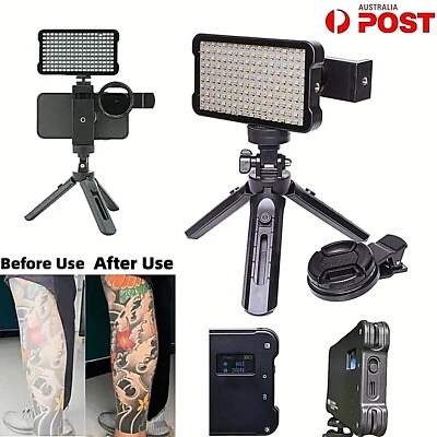 Tattoo Photography Light LED Kit Photo Lens Fill In Lamp Tripod Portable USB LCD - Image 1 of 4