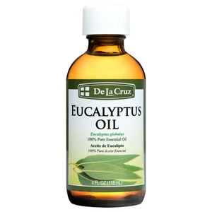 De La Cruz Pure Eucalyptus Essential Oil, Steam-Distilled 4 OZ / Bottled in USA - Picture 1 of 4