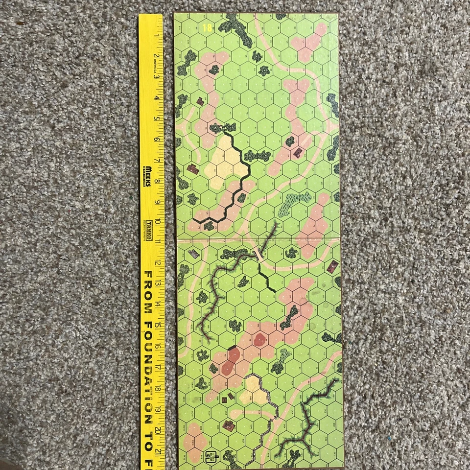 ASL: Advanced Squad Leader Mounted Map Board 18 - Image 1 of 2