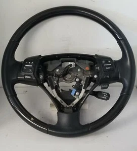07-11 LEXUS GS 450H STEERING WHEEL ASSY W/ BLACK DARK WOOD OEM USED - Picture 1 of 7