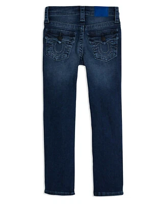 NWT TRUE RELIGION BOYS MASON BLUE SLIM GENO FLAP POCKET JEANS SZ 12 - Image 1 of 4