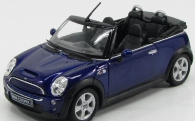 welly mini cooper cabrio 2006 blu 1/24 we22461 - Immagine 1 di 2