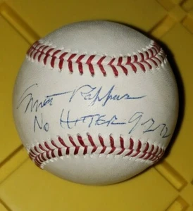 Seltener signierter Baseball Chicago Cubs Milt Pappas 2.09.1972 No Hitter - Bild 1 von 4