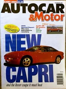 AUTOCAR MAGAZINE 22-JAN-92 - Irmscher Senator 4.0i, Turbo Technics 300E W124 - Picture 1 of 2