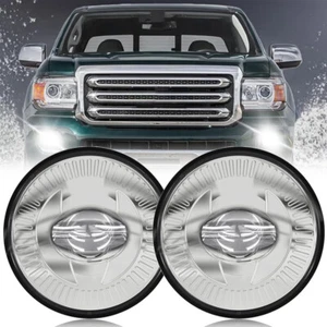 2pcs Chrome LED Fog Lights Fit For 2007-2014 Chevy Tahoe Avalanche Plug and Play - Picture 1 of 5