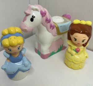 Mega Bloks Disney Princess Belle Cinderella 3" Figure Horse Replacement 3 pcs - Picture 1 of 18