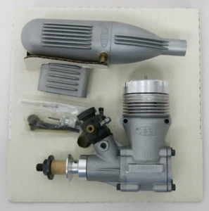 K&B .40 R/C Front Rotor Irvine Carburetor and Muffler No. 8011 New Open Box - Picture 1 of 7