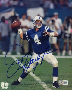 JIM HARBAUGH SIGNED 8x10 PHOTO MICHIGAN WOLVERINES INDIANAPOLIS COLTS BECKETT - Picture 1 of 2