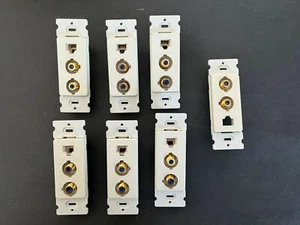 7- pc Jack, Data , DBs -Antenna Rocker Insert Connection Devices - Picture 1 of 7