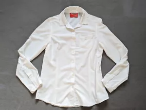 craghoppers nosilife white long sleeve button up shirt womens size 8 us - Picture 1 of 15