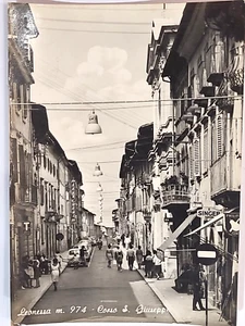 1964 antica cartolina Leonessa CORSO SAN GIUSEPPE animata con automobili - Imagen 1 de 2