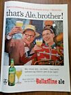 1956 Ballantine Ale Ad That's Ale, Brother 4th of July thème tube fanfare