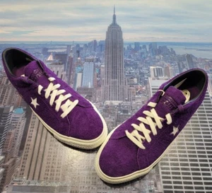 Converse One Star Pro Ox Low Top Suede Night Purple Mens Size 11.5 A08141c New - Picture 1 of 8
