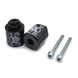 Extremo de barra de carbono calavera para Honda CBR600RR CBR1000RR VFR800 RC51 CBR900RR - Imagen 1 de 7