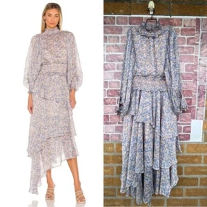 ELLIATT Astrid Dress in Periwinkle Multi size Large - Picture 1 of 16