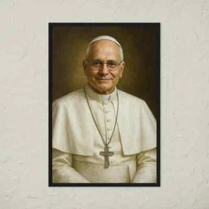 Pope Leo XIV Portrait 24x36 UnFramed Canvas Print – Catholic Devotional Wall Art - Picture 1 of 3