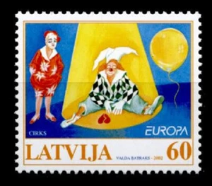 Zirkus. Clowns. 1W. Lettland 2002 - Bild 1 von 1