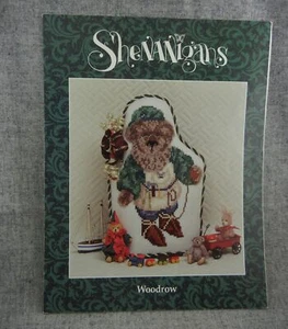 Woodrow Shenanigans Bear Elf Cross Stitch Just Nan Christmas Pattern + beads - Picture 1 of 2