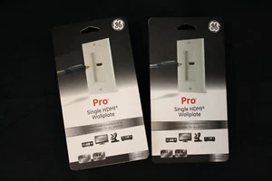 Menge 2 GE PRO einzelne HDMI-Wandplatte WEISS 35291 1-Gang - Bild 1 von 5