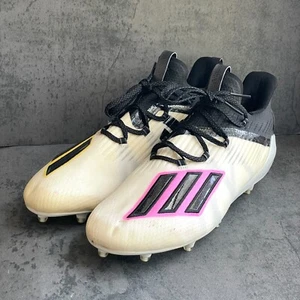Adidas Mens Adizero Low Football Cleats White Black EF7610 Size 14 New Old Store - Picture 1 of 14