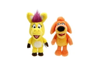 Jada Toys Donkey Hodie 8" Sound Plush Twin Pack - Donkey Hodie & Bob Dog - Sq... - Picture 1 of 9