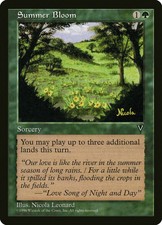 MTG Summer Bloom Visions Near Mint