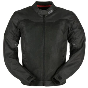 FURYGAN MISTRAL EVO 3 BLACK LIGHTWEIGHT SUMMER MESH MOTORCYCLE MOTORBIKE JACKET - Picture 1 of 3