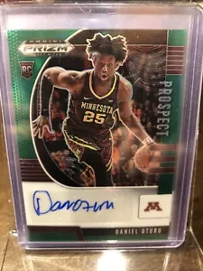 2020-21 Prizm Draft Picks Daniel Oturu Prospect Auto Green RC #PA-DO - Picture 1 of 1