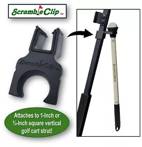 UN (1) CLIP PARA REVUELTOS 'SIN IMANES' DISEÑADO PARA SOSTENER SCRAMBLESTICK EN CARRITO DE GOLF - Imagen 1 de 4
