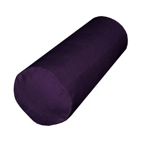 Qh01g Dark Purple Thick Cotton Blend Bolster Yoga Case Neck Roll Custom Size - Picture 1 of 7