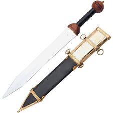 SZCO 910894 Unsharpened 19.5" Mirror Polished Steel Blade Roman Gladius Sword