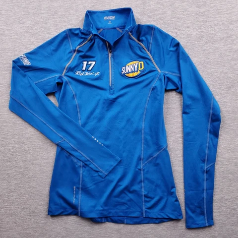 NASCAR OGIO Ricky Stenhouse Jr #17 Sunny D Womens XS Blue Long Sleeve 1/4 Jacket Cover