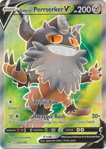 Holo Galarian Perrserker V (arte completo) 183/196 ultra raro SWSH11: origen perdido - Imagen 1 de 1