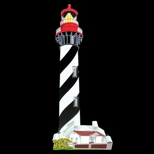 Point St. Augustine Lighthouse Florida Wood Shelf-Sitter 1999 Sheila's SIGNED - Bild 1 von 13