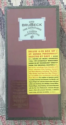 DAVE BRUBECK TIME SIGNATURES A CAREER RETROSPECTIVE 4 CD BOX SET NEW, SEALED Foto 1 de 2