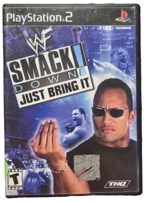WWF SmackDown Just Bring It (Sony Playstation 2, PS2) Tested Disc and Case - Image 1 of 3