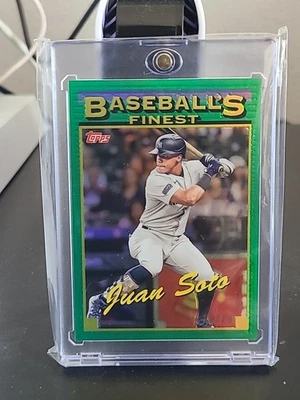 2024 Finest #93-9 Juan Soto What If. 1993 Finest GREEN /75 Prototypes Refractors - Image 1 of 3