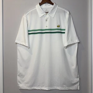 Masters Tech Herren Large Performance Golf Weiß Polo Kurzarm Shirt Stretch - Bild 1 von 9