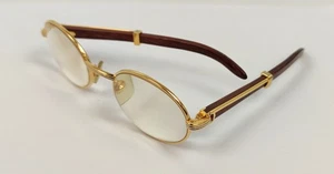 Wunderschön ! Top Design Cartier Paris Damen Brille 135b 1990 Gestell teils Holz - Bild 1 von 15
