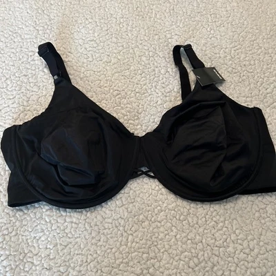 Nuevo con etiquetas Sujetador Avenue Negro Espalda Suave UW 48DDD Foto 1 de 4