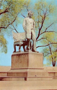 LINCOLN'S STATUE Lincoln Park Abraham Lincoln Chicago IL c1960s Vintage Postcard - Picture 1 of 1
