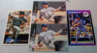 1994 Upper Deck Jay Buhner  Electric Diamond & 1988 Donruss RC w/Bonus See Pics - Image 1 of 4