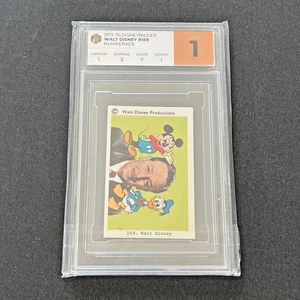 1973-76 Disneybilder Walt Disney #169 PCS Graded 1 Vintage Trading Card - Rare - Bild 1 von 3