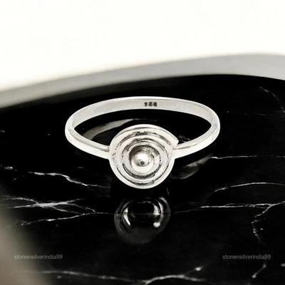 Artisan 925 Solid Sterling Silver Jewelry Cocktail Ring Size 7.5 K3 - Image 1 of 4